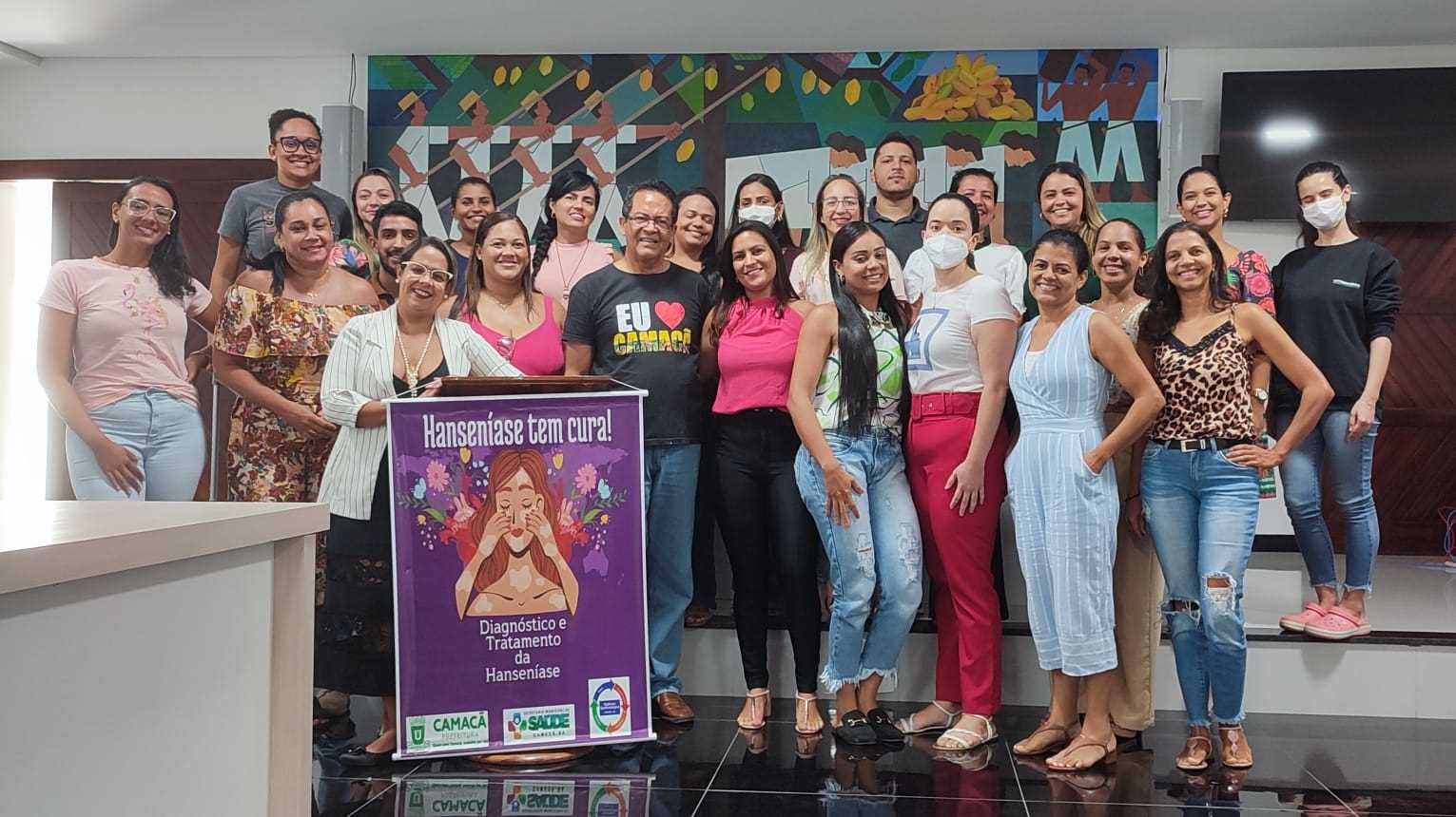 Camacã: Secretaria de Saúde promove palestra sobre a importância do diagnóstico e tratamento da Hanseníase